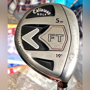 RH Callaway FT Fusion 5W Fairway Wood 19° Fujikura 160 R Flex Right Hand 42”